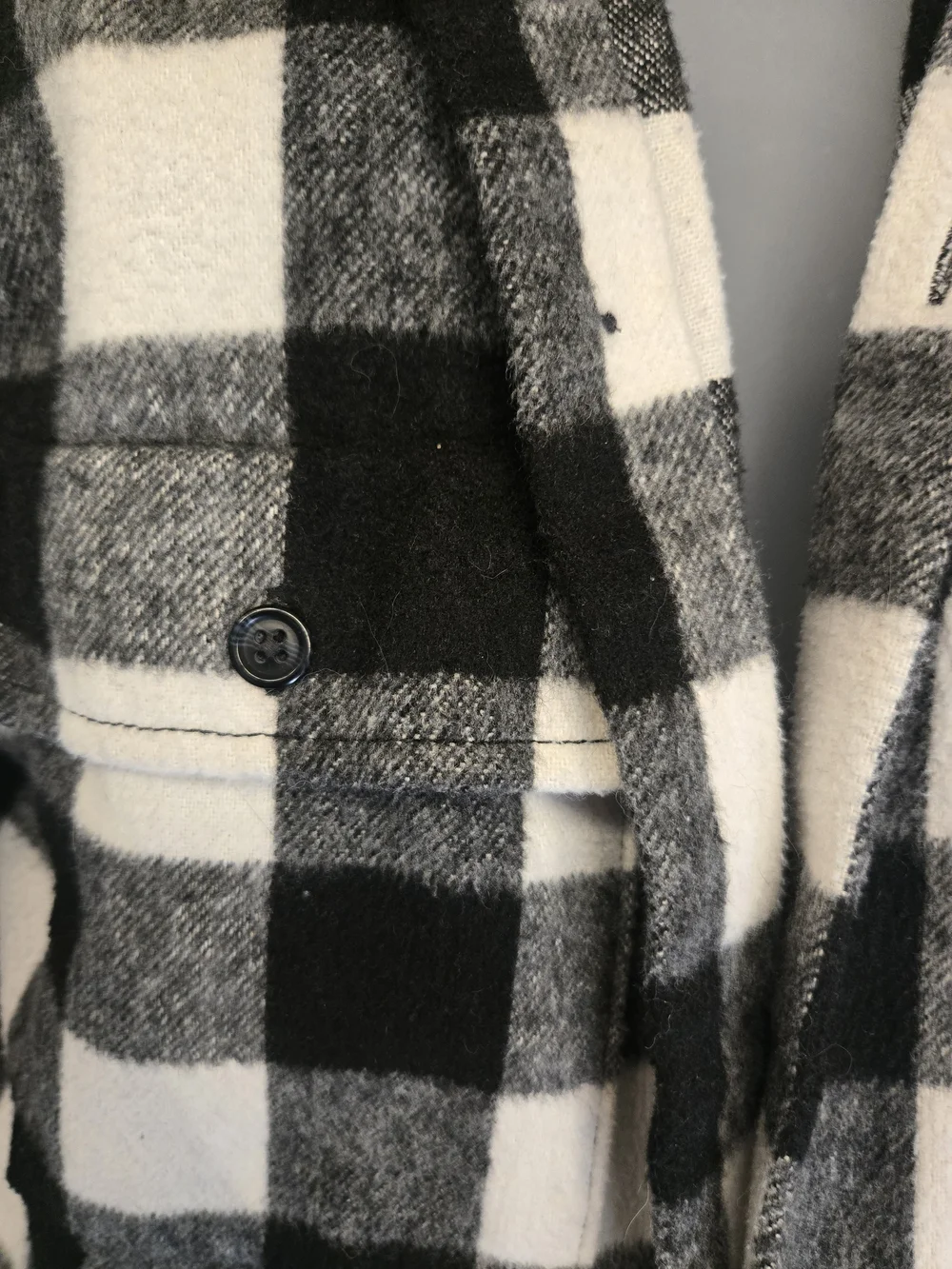 GAP Wool Plaid Shacket M - Picture 2 of 9
